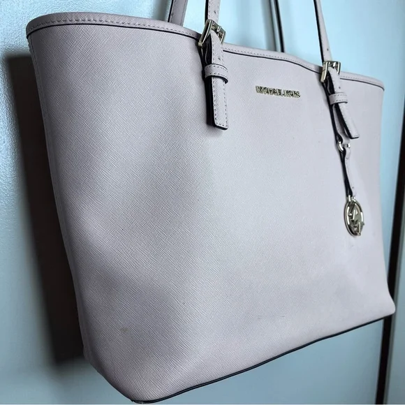 Michael Kors Women's Blush Pink Tote Bag - Picture 8 of 16